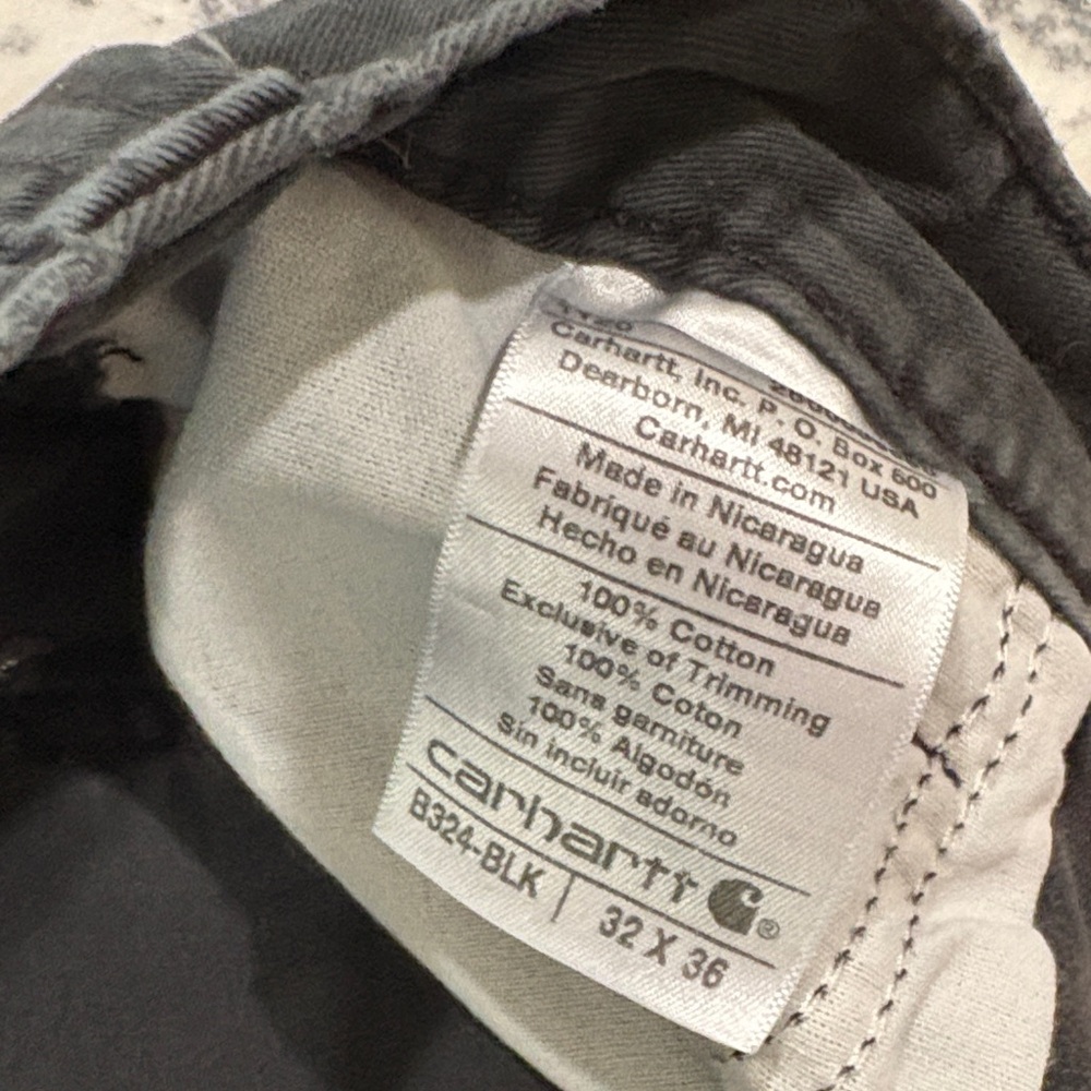 Men’s Carhartt Black Utility Pants - Picture 2 of 6